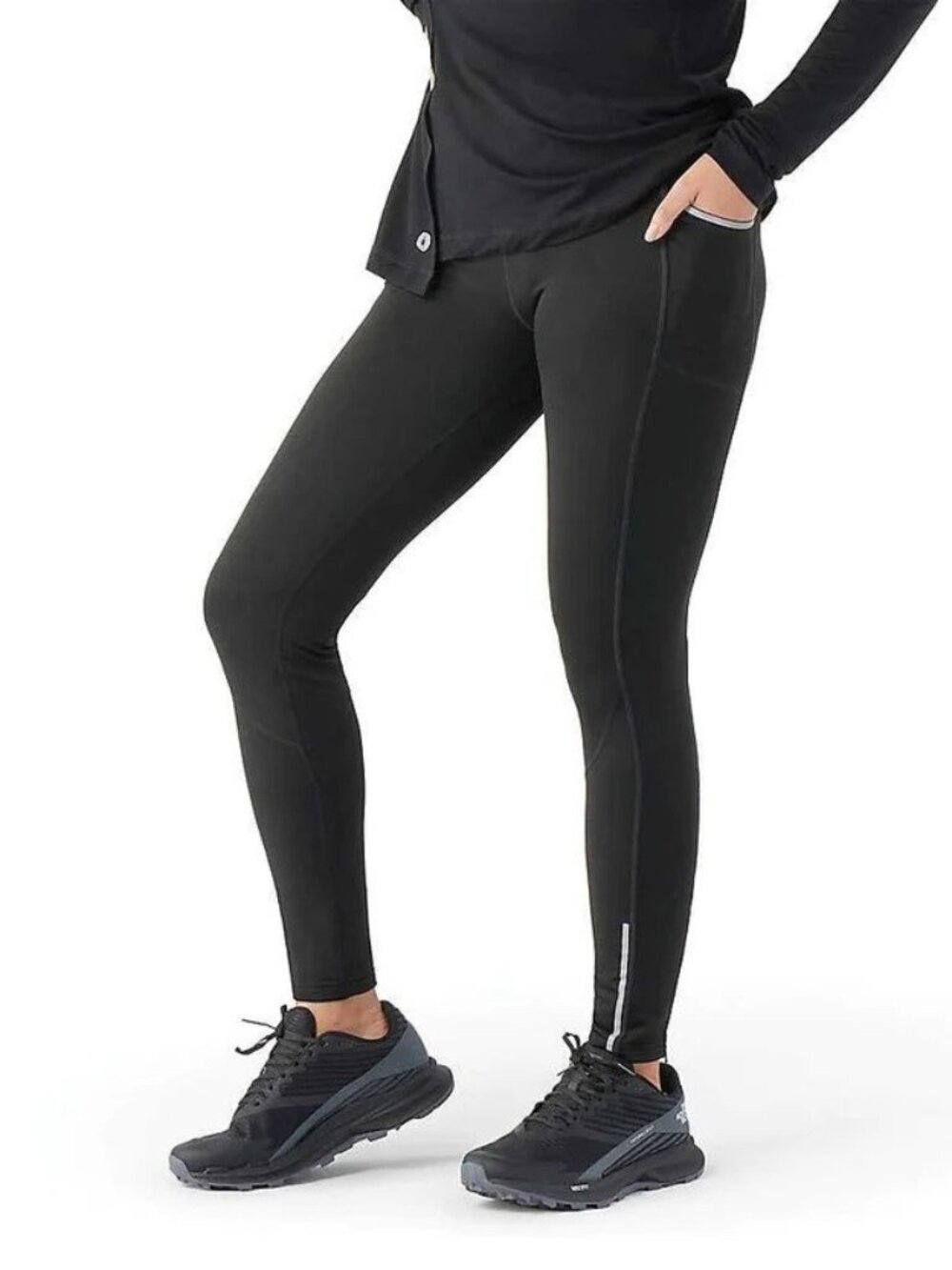 SmartWool Active Fleece Tights NWT Women's Size XL Black